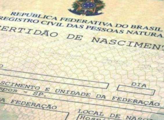 Certificato di nascita in lingua portoghese